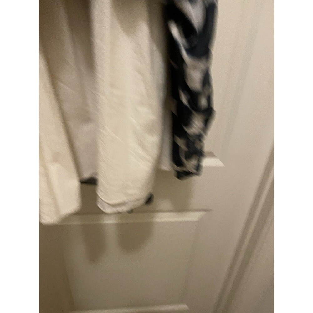 Maggy London Women's Dress Size 6 Navy Blue Polka Dot Full Skirt - Picture 5 of 7